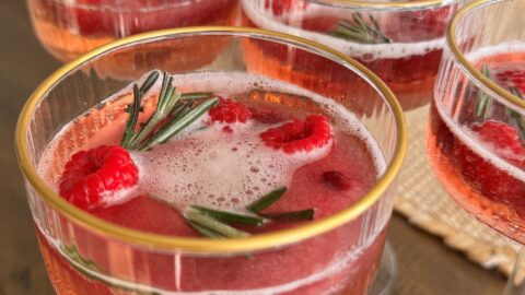 Holiday Wreath Mimosa - KirksCookingAndCocktails